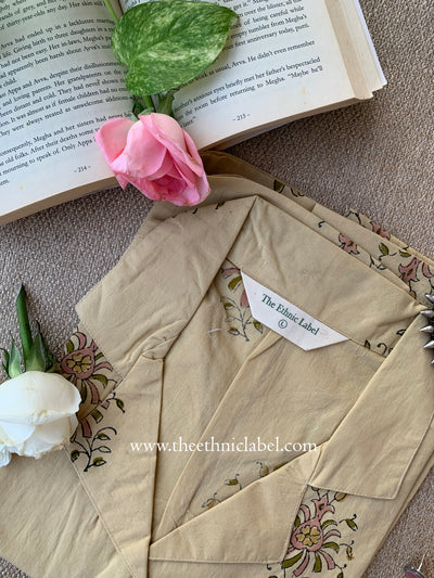 "Ketaki" Hand Block Printed Cotton Shirt