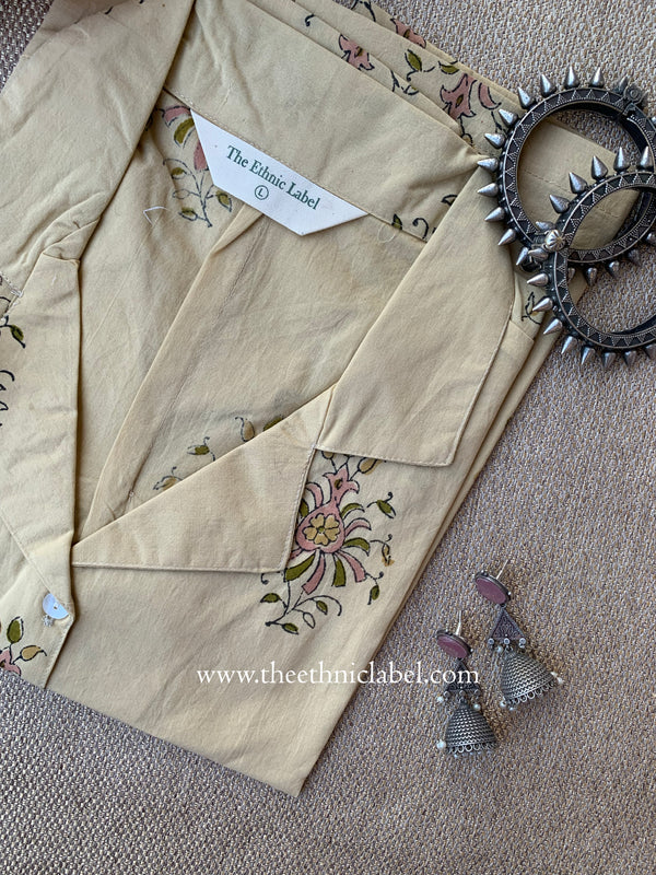 "Ketaki" Block Printed Cotton Top