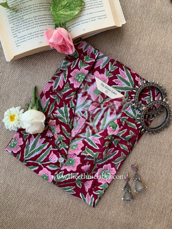 "Rhea" Block Printed Cotton Top