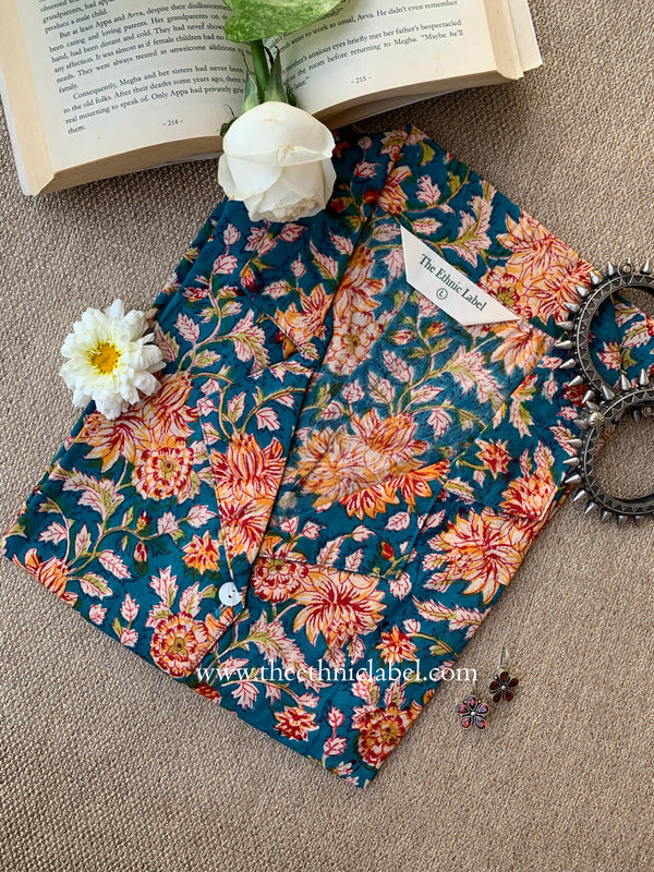 "Sunaina" Hand Block Printed Cotton Shirt