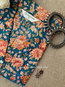 "Sunaina" Hand Block Printed Cotton Shirt