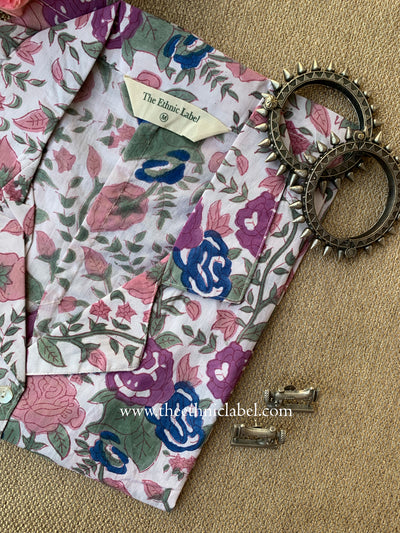 "Kavya" Block Printed Cotton Top