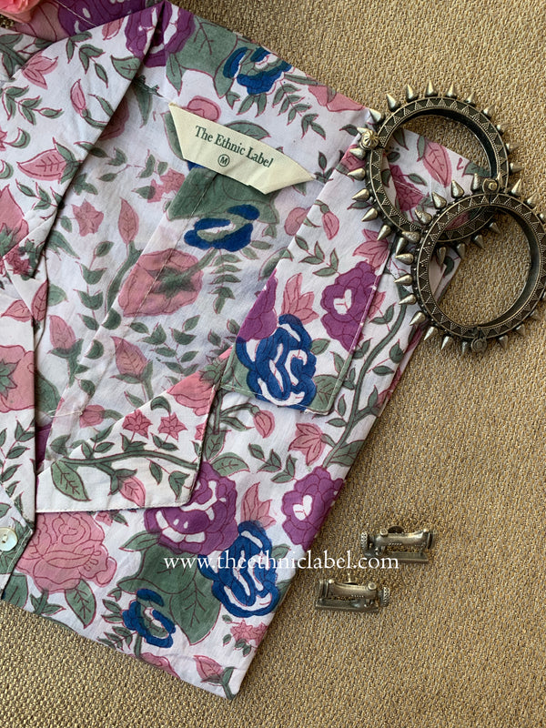 "Kavya" Block Printed Cotton Top