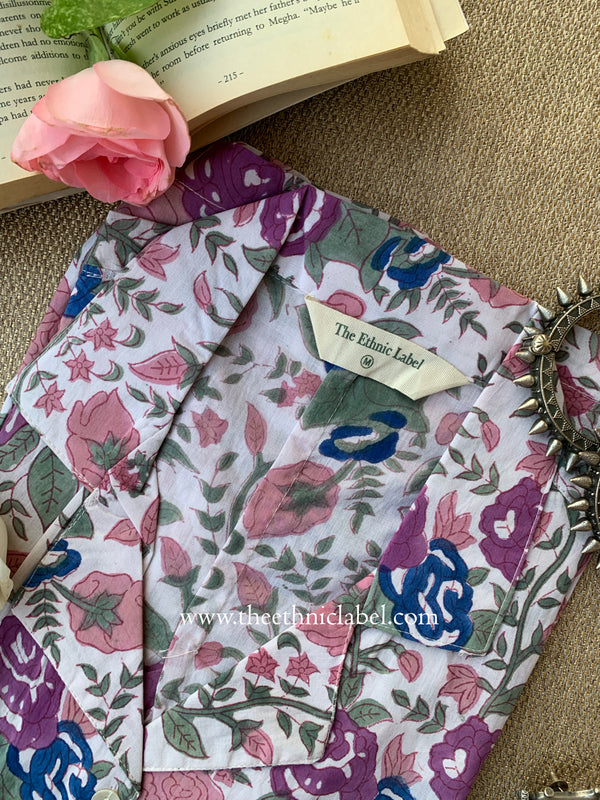 "Kavya" Block Printed Cotton Top