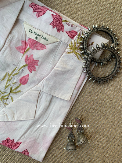 "Prisha" Hand Block Printed Cotton Shirt