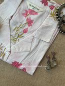 "Prisha" Hand Block Printed Cotton Shirt