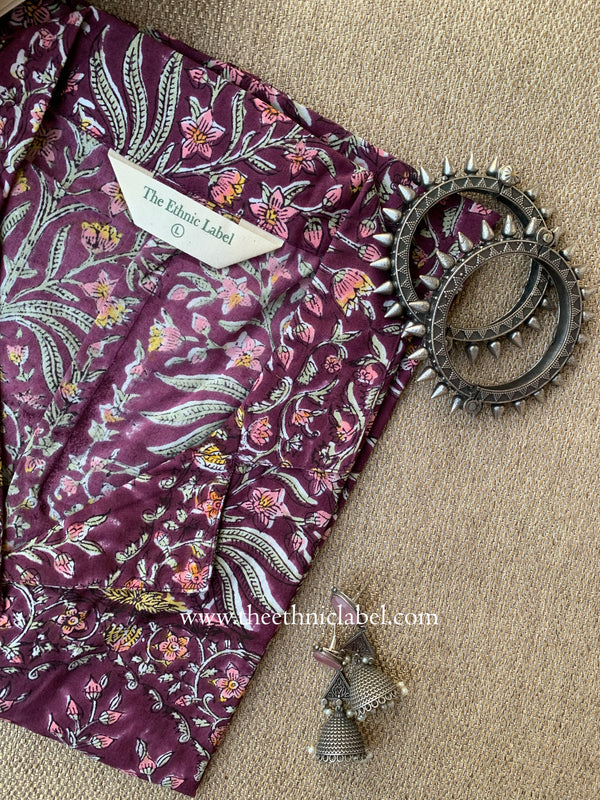 "Sumar" Hand Block Printed Cotton Shirt