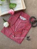 "Rosalie" Hand Block Printed Cotton Shirt