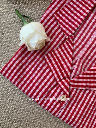 "Rosalie" Block Printed Cotton Top