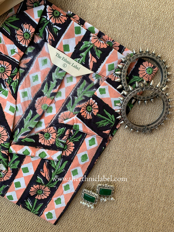 "Alina" Block Printed Cotton Top