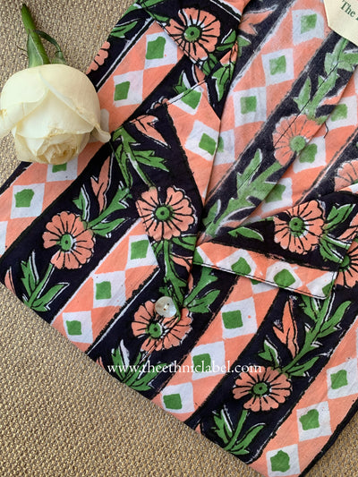 "Alina" Block Printed Cotton Top