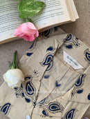 "Anaya" Hand Block Printed Cotton Shirt