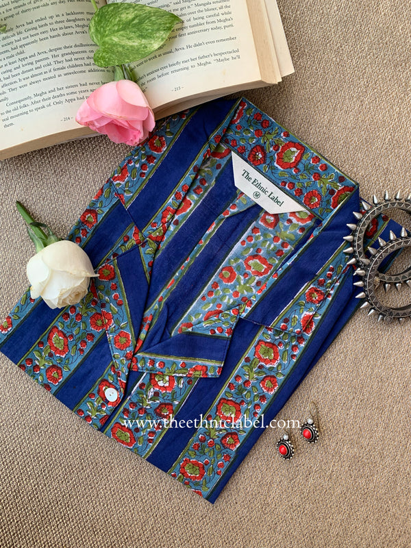 "Myra" Block Printed Cotton Top