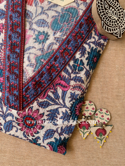 "Sharmila" Floral Cotton kurta