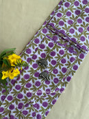 "Juhi" Lavender Hand Embroidered Pure Cotton Kurta