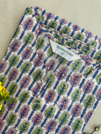 "Parijat" Hand Block Printed Cotton Kurta