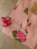 Siksha Peach Printed Cotton kurta
