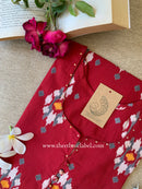 "Sehr" Printed Ikat Cotton kurta
