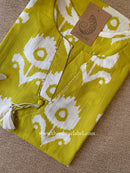 "Yug" Yellow Printed Cotton kurta