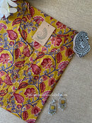 "Urusa" Mustard Cotton kurta - Big Size