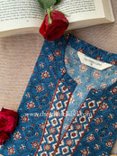 "Gauri" Hand Block Printed Cotton kurta