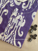 "Dua" Ikat Cotton kurta