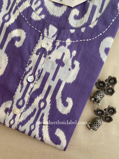 "Dua" Ikat Cotton kurta