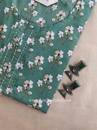 "Yashvi" Buttoned Cotton kurta