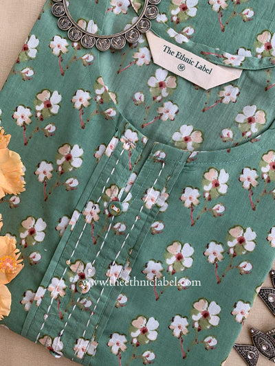 "Yashvi" Buttoned Cotton kurta