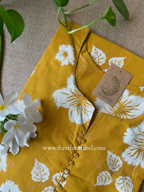Sooraj Buttoned Cotton kurta - Big Size