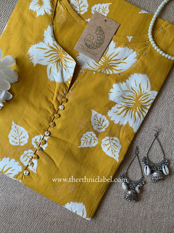 Sooraj Buttoned Cotton kurta - Big Size