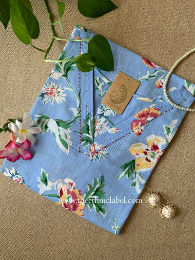 "Preeti" Katha Cotton kurta - Big Size