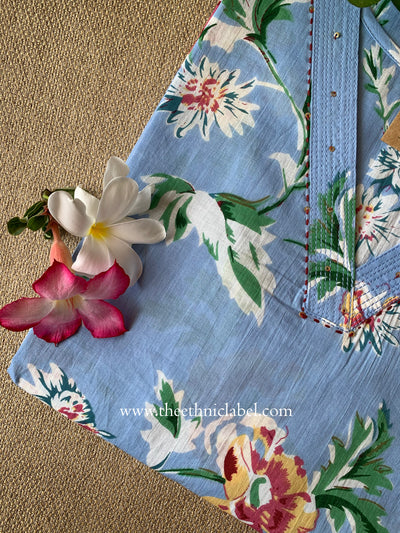 "Preeti" Katha Cotton kurta - Big Size