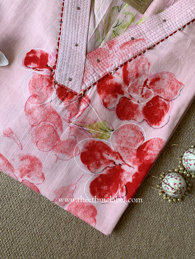 "Prerna" Kantha Cotton kurta