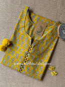 "Drishti" Bagru Hand Block Printed Cotton kurta