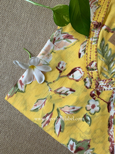 "Bahaar" Kantha Cotton kurta