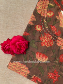 "Dharma" Hand Block Printed Kantha Cotton kurta