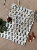 "Tarifa" Hand Embroidered Block Printed Cotton kurta