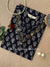 "Shobhita" Hand Embroidered Block Printed Cotton kurta