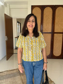 "Phool" Hand Block Printed Cotton Shirt