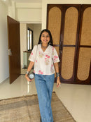 "Prisha" Hand Block Printed Cotton Shirt