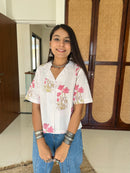 "Prisha" Hand Block Printed Cotton Shirt