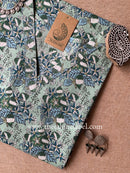 "Vidya" Floral Cotton kurta - Big Size