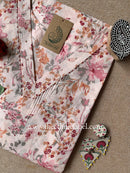 "Fardeena" Floral Cotton kurta - Big Size