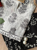 "Afsha" Kantha Cotton Kurta Set(3pc)