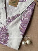 "Saroj" Purple Boota Cotton kurta