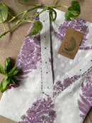 "Saroj" Purple Boota Cotton kurta