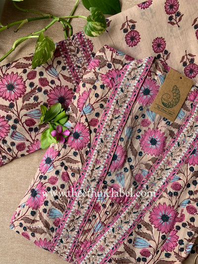 "Virika" Cotton Kurta Set(3pc) - S