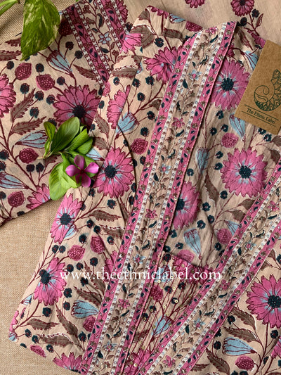 "Virika" Cotton Kurta Set(3pc) - S