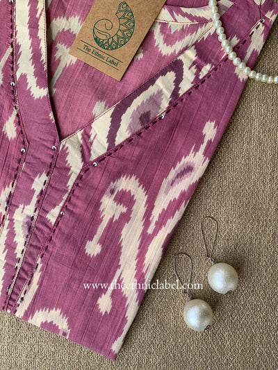 "Sheenam" Ikat Cotton kurta